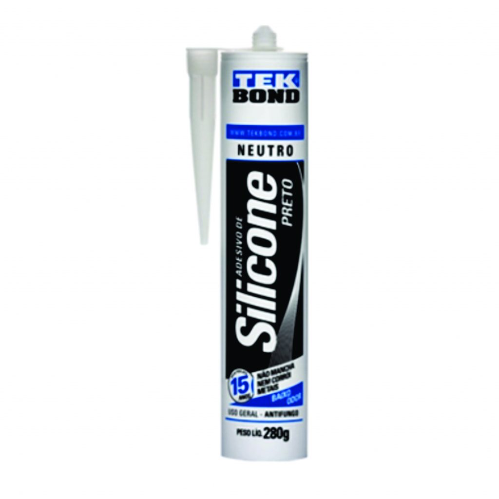 cola silicone preto tekbond